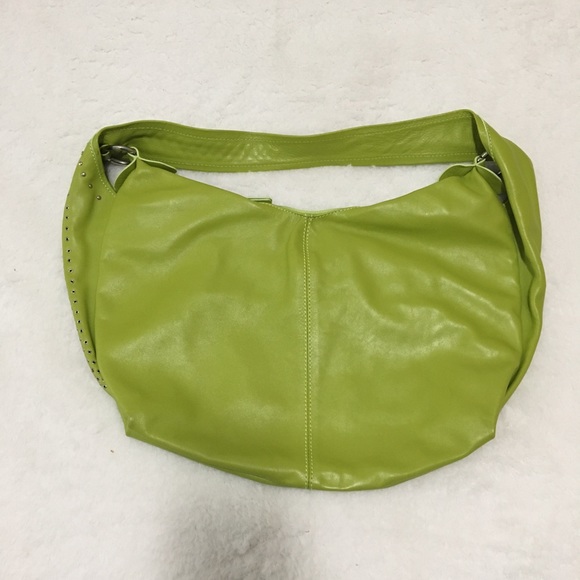 NICOLI Handbags - Nicoli Green Hobo/Shoulder Bag Purse with Studs
